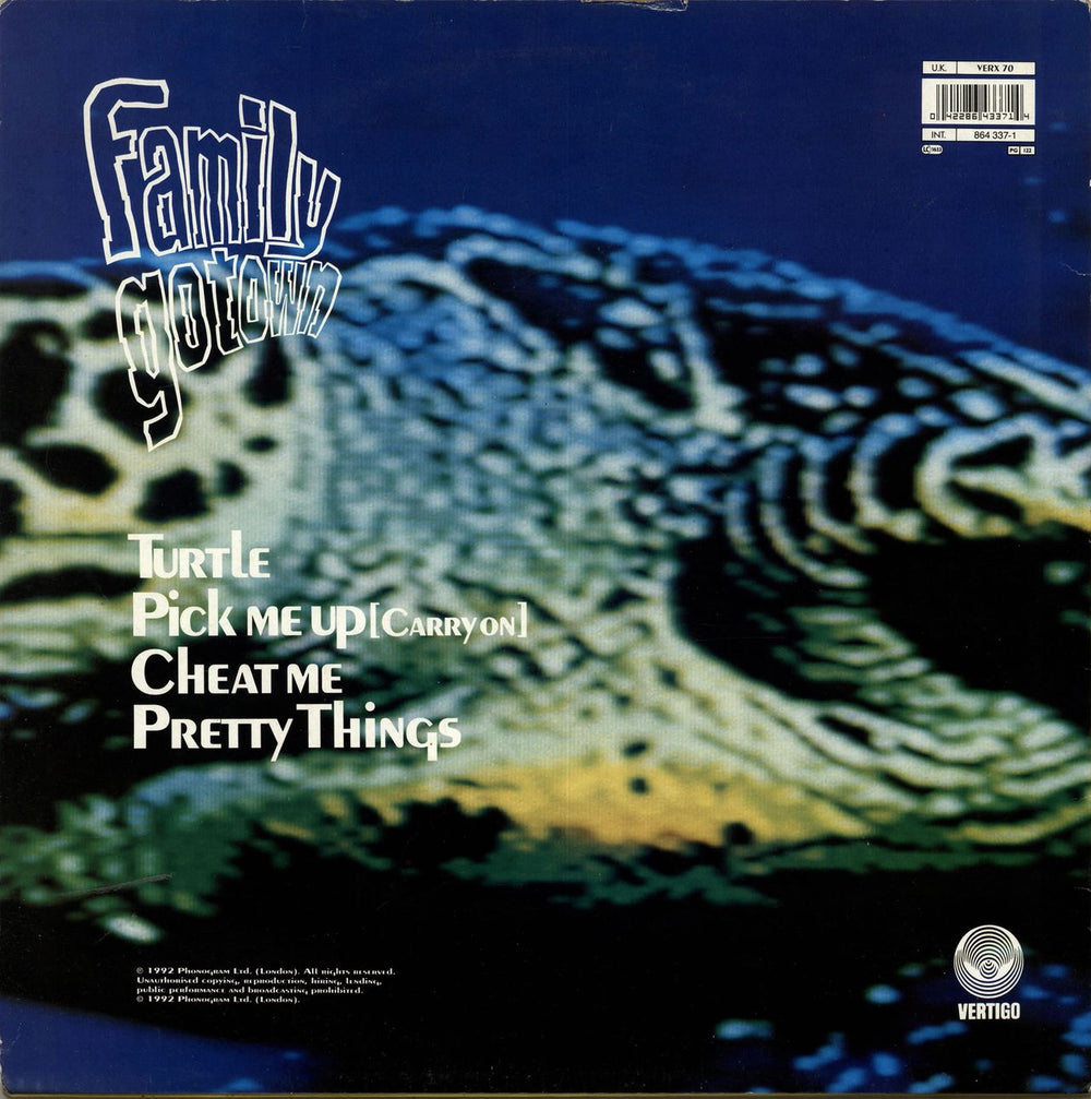 Family Gotown Turtle EP UK 12" vinyl single (12 inch record / Maxi-single) 042286433714