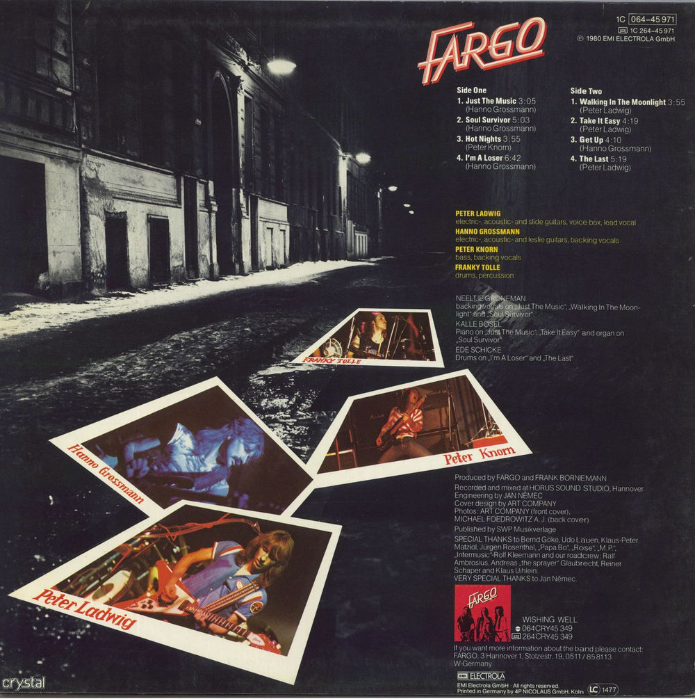 Fargo No Limit German vinyl LP album (LP record)