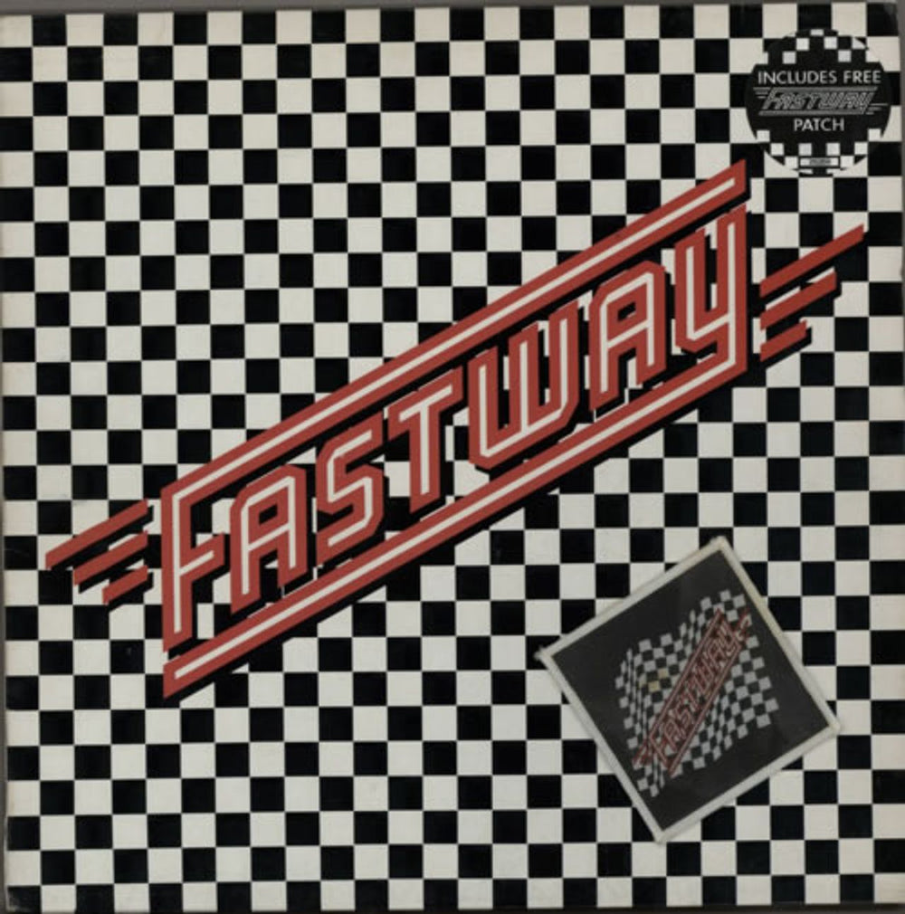 Fastway Fastway + Patch UK vinyl LP album (LP record) 25359