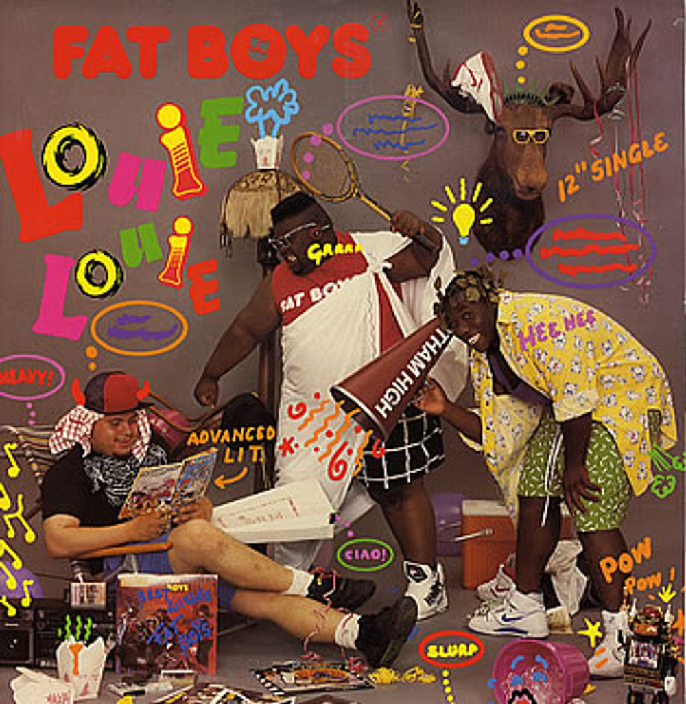 Fat Boys Louie Louie UK 12" vinyl single (12 inch record / Maxi-single) URBX26