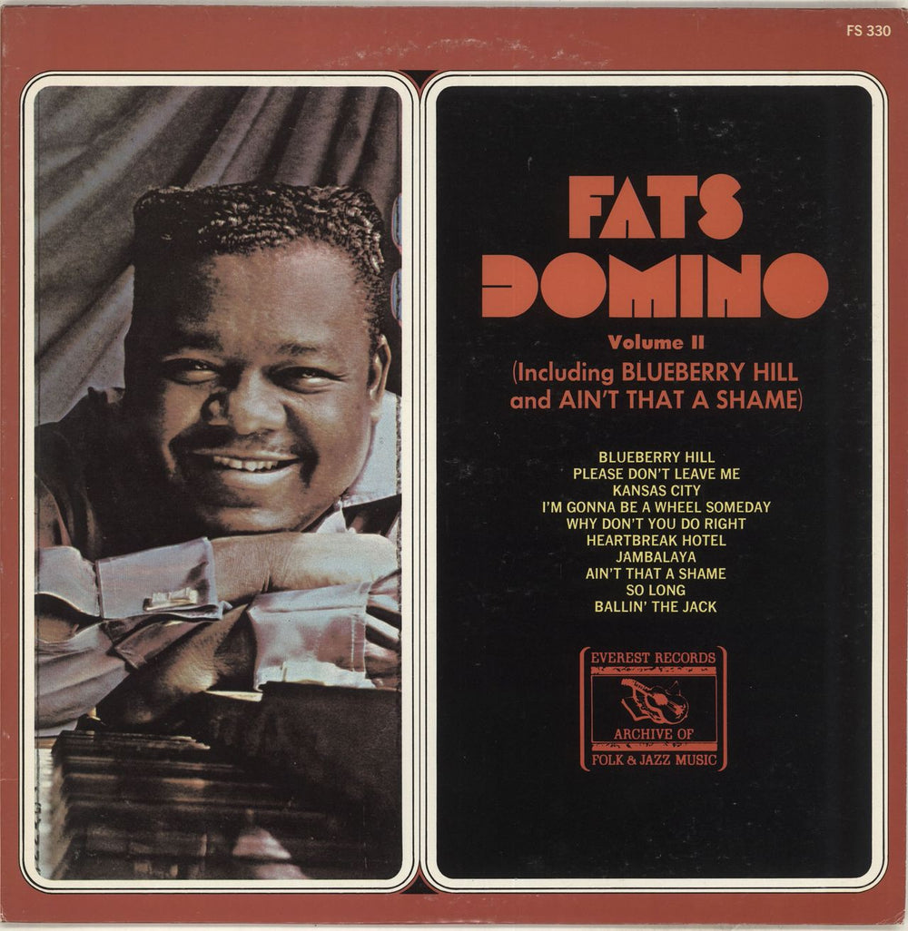 Fats Domino Fats Domino Volume II US vinyl LP album (LP record) FS280