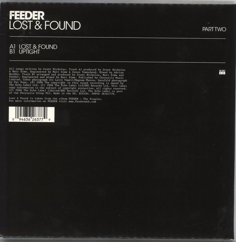 Feeder Lost & Found - 2/2 UK 7" vinyl single (7 inch record / 45) FEE07LO357484