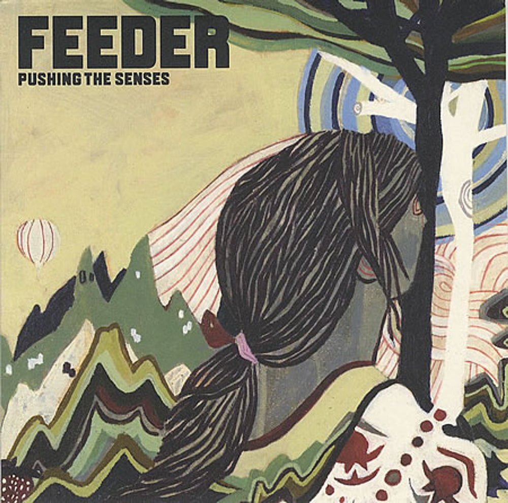 Feeder Pushing The Senses - White Vinyl UK 7" vinyl single (7 inch record / 45) ECS173