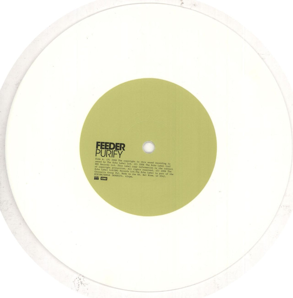 Feeder Save Us - White Vinyl UK 7" vinyl single (7 inch record / 45) FEE07SA365604