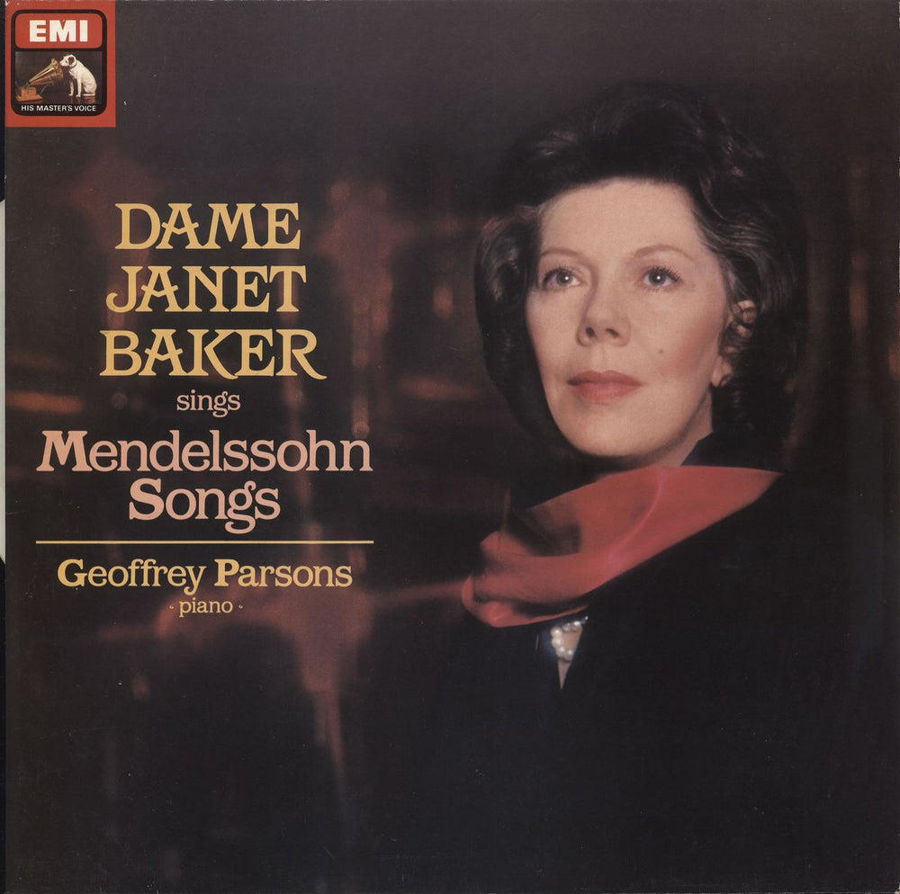 Felix Mendelssohn Dame Janet Baker Sings Mendelssohn Songs UK vinyl LP album (LP record) ASD4070