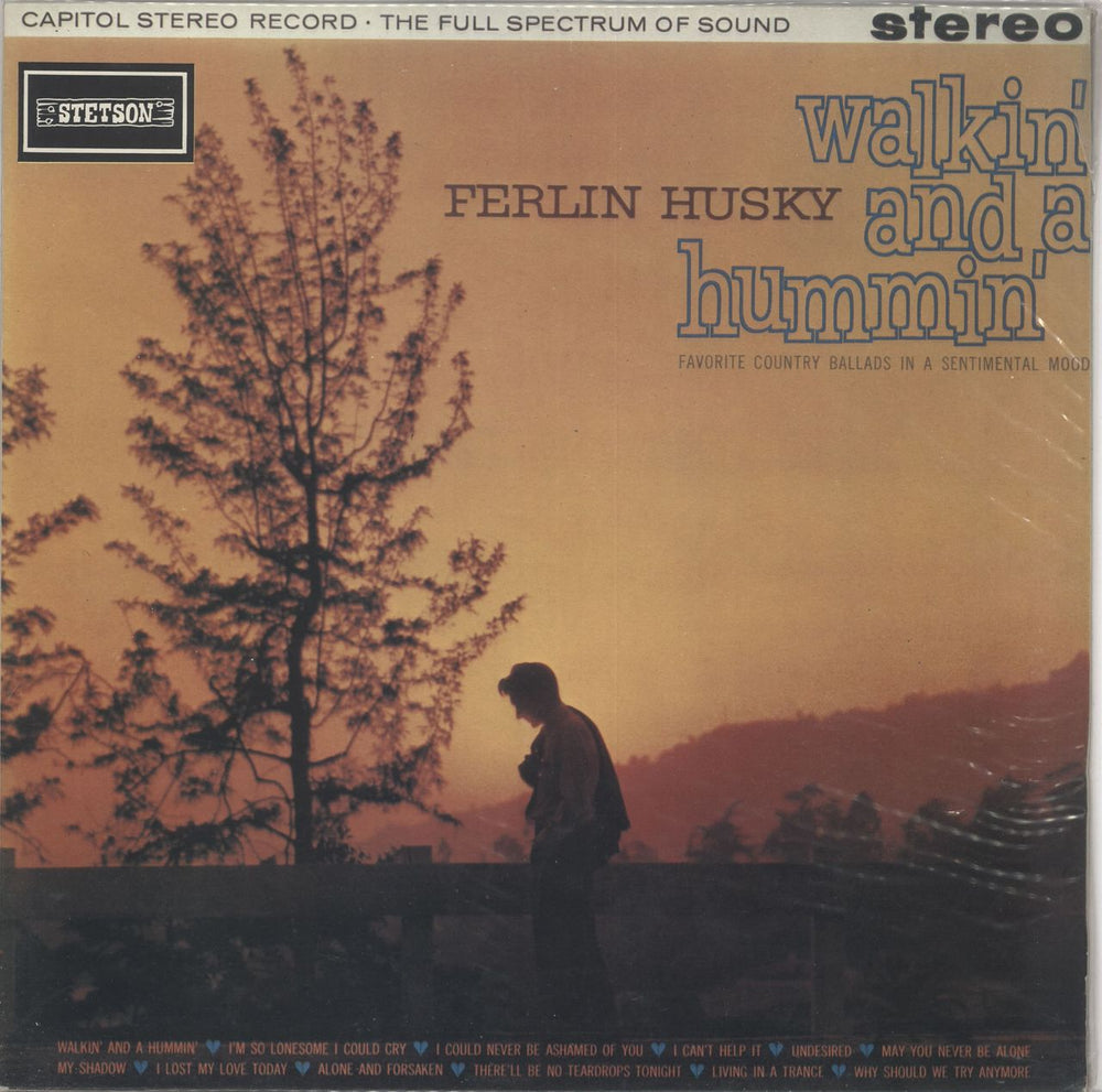 Ferlin Husky Walkin' And A Hummin' UK vinyl LP album (LP record) HAT3053