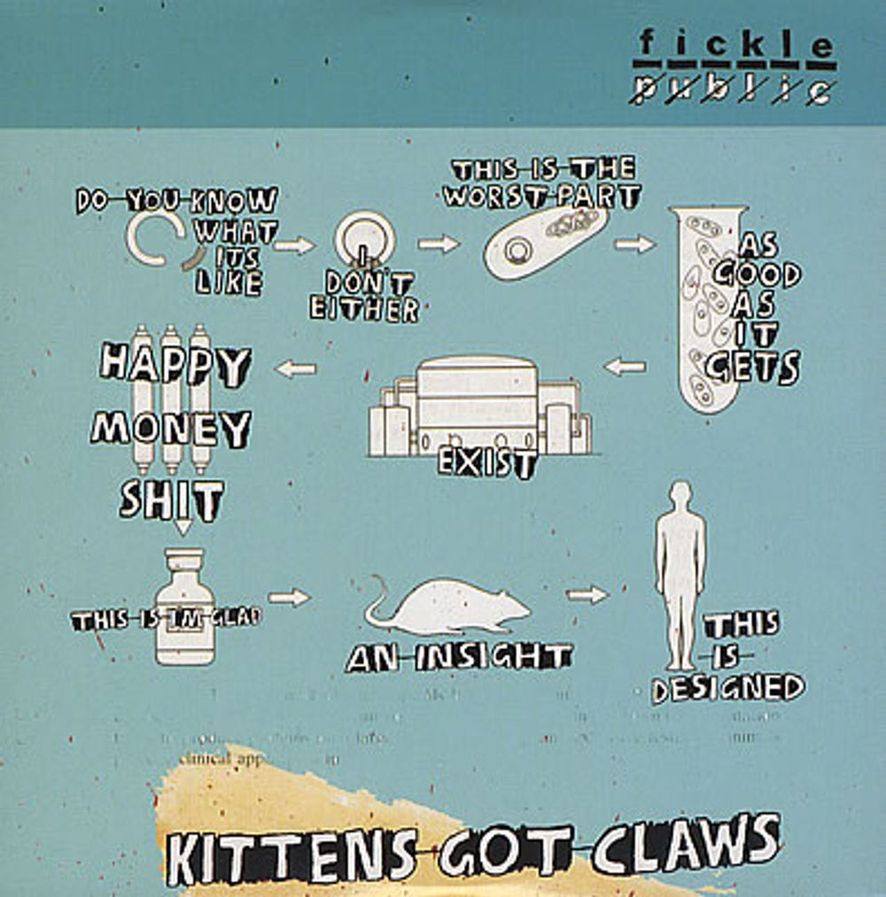 Fickle Public Kittens Got Claws UK CD single (CD5 / 5") SAT025