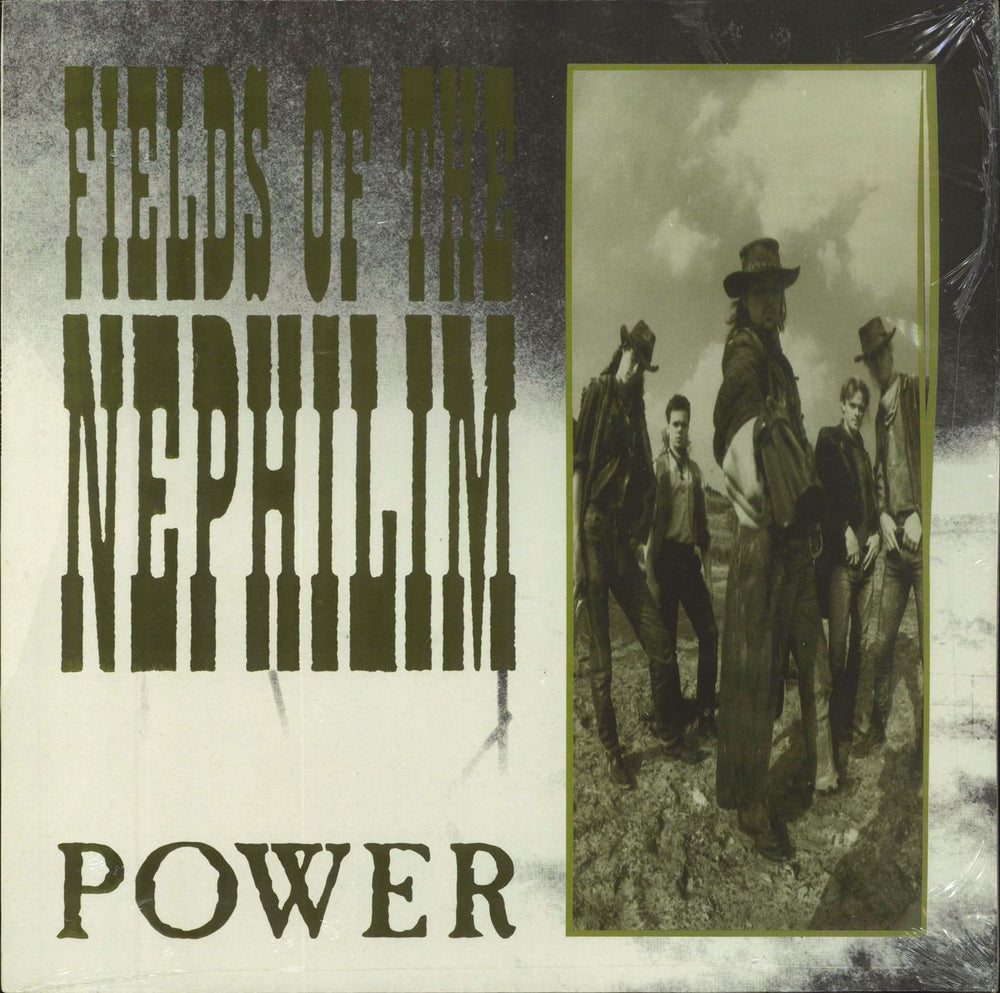 Fields Of The Nephilim Power - Shrink UK 12" vinyl single (12 inch record / Maxi-single) SIT42T