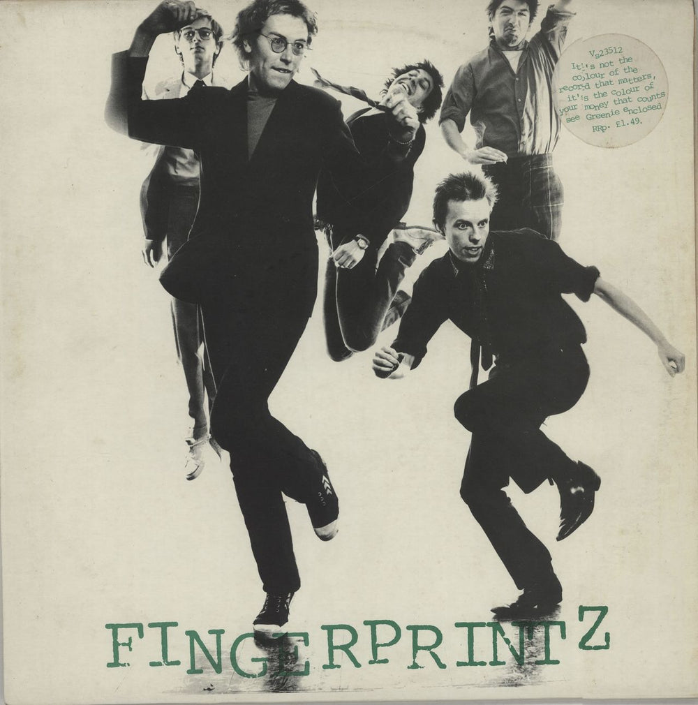 Fingerprintz Dancing With Myself - Green Vinyl UK 12" vinyl single (12 inch record / Maxi-single) VS23512