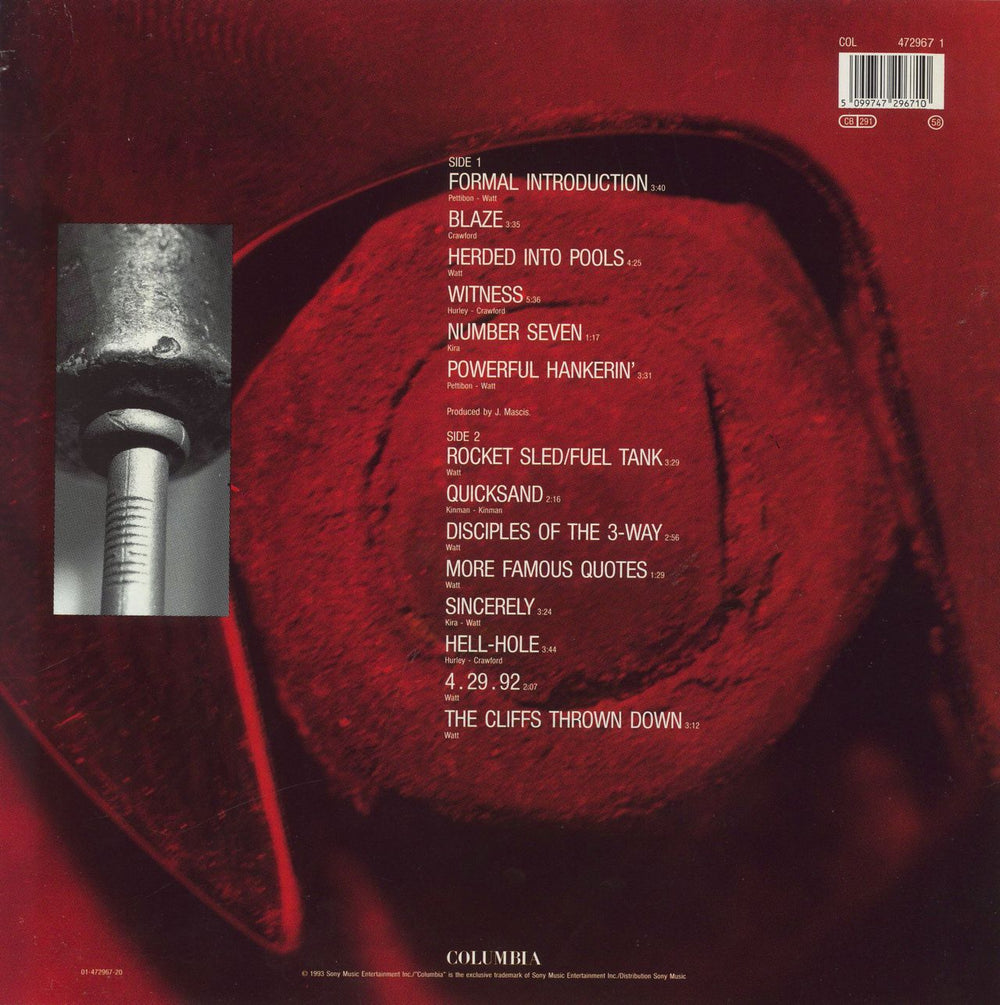 Firehose Mr. Machinery Operator Austrian vinyl LP album (LP record) 5099747296710