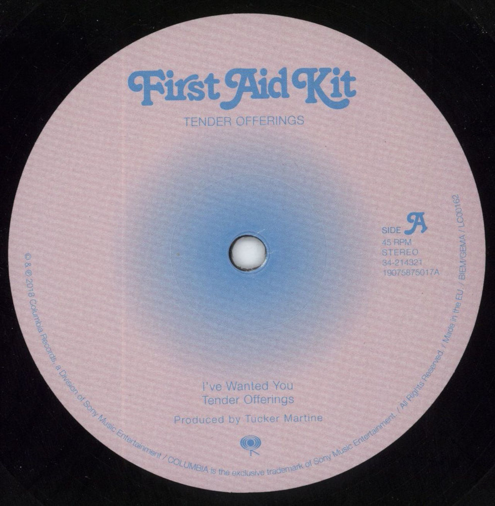 First Aid Kit Tender Offerings - Shrink Wrapped UK 10" vinyl single (10 inch record) FI710TE802601