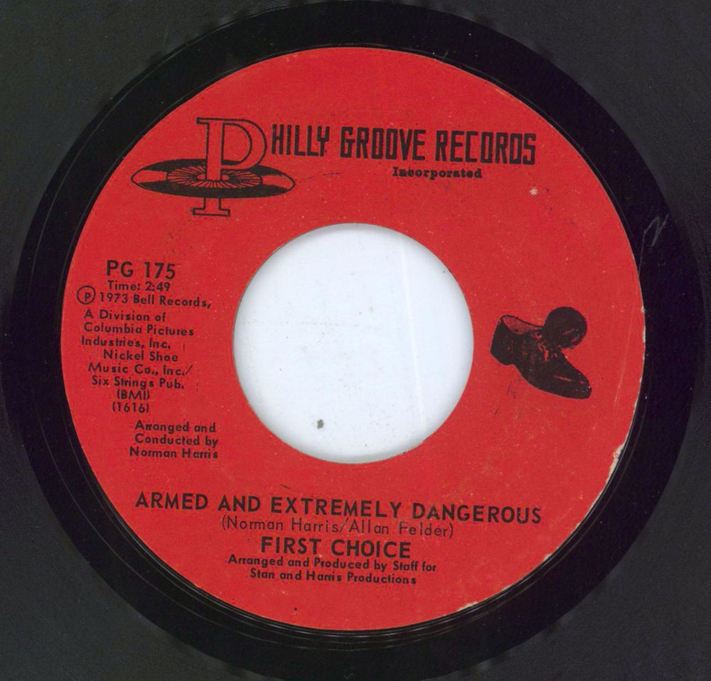 First Choice Armed And Extremely Dangerous US 7" vinyl single (7 inch record / 45) PG175