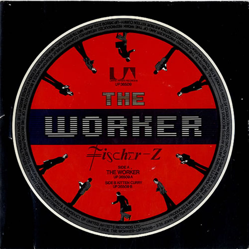 Fischer-Z The Worker UK 7" vinyl single (7 inch record / 45) UP36509