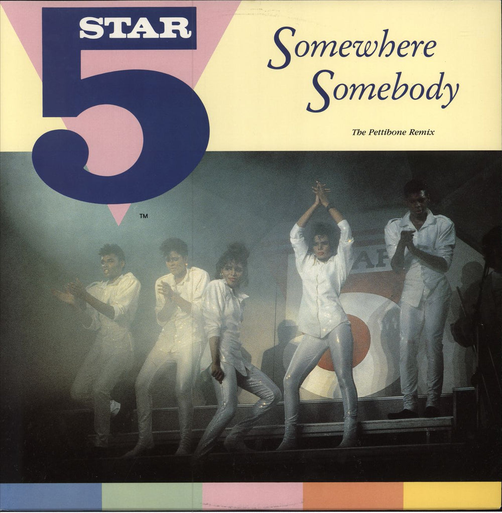 Five Star Somewhere Somebody UK 12" vinyl single (12 inch record / Maxi-single) PT41662