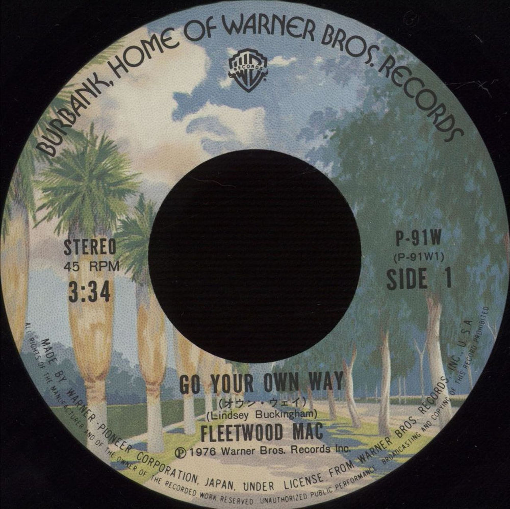 Fleetwood Mac Go Your Own Way + Insert Japanese 7" vinyl single (7 inch record / 45) MAC07GO89414