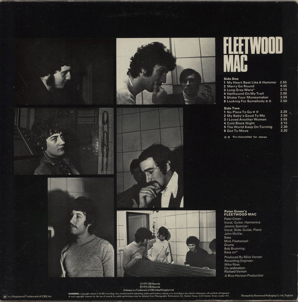 Fleetwood Mac Peter Green's Fleetwood Mac UK vinyl LP album (LP record)