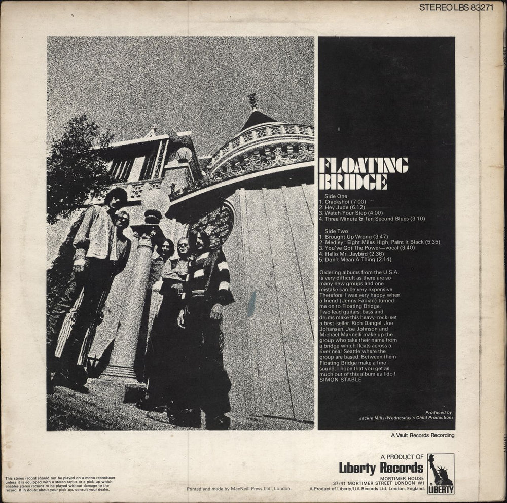 Floating Bridge Floating Bridge UK vinyl LP album (LP record)