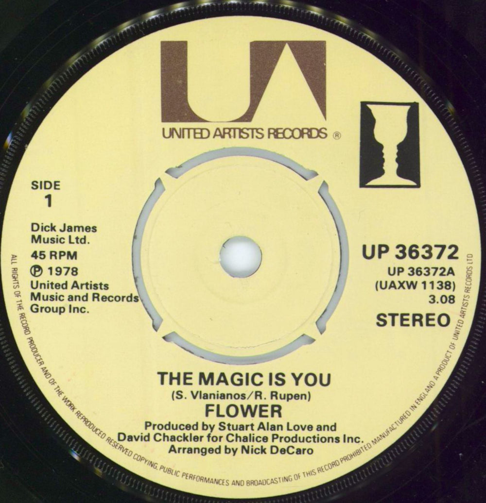 Flower The Magic Is You UK 7" vinyl single (7 inch record / 45) UP36372