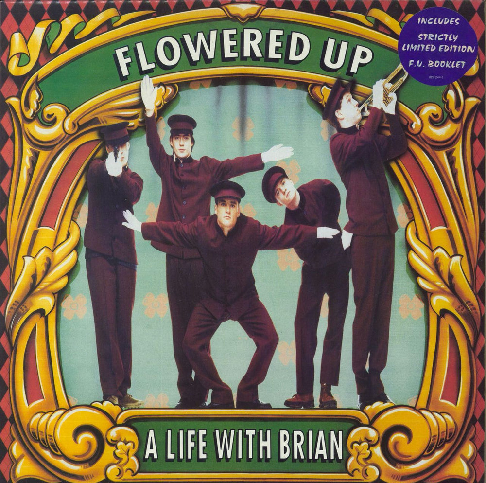 Flowered Up A Life With Brian + Insert & PR UK vinyl LP album (LP record) 828244-1