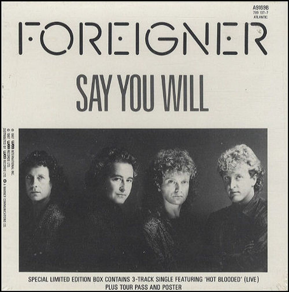 Foreigner Say You Will Box UK 7" single box set A9169B