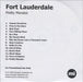 Fort Lauderdale Pretty Monster UK Promo CD-R acetate CD-R ACETATE