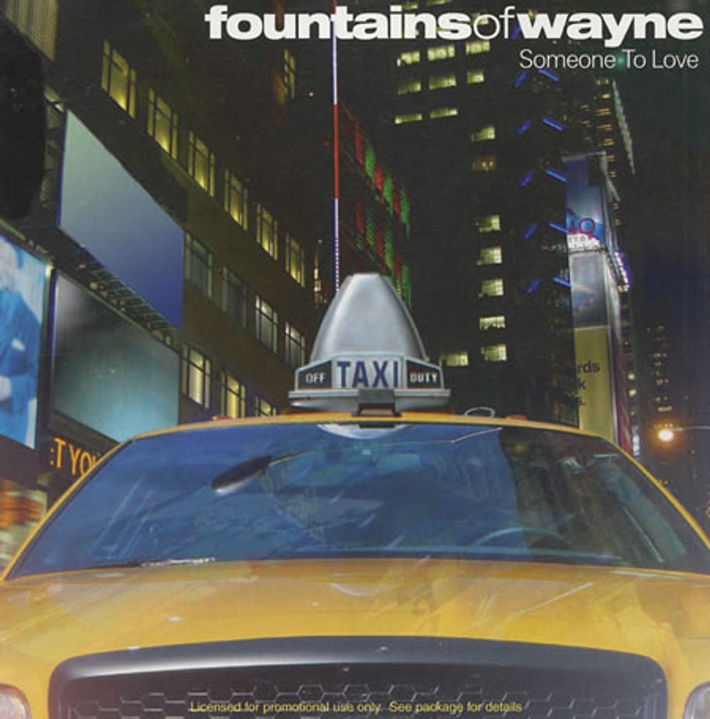 Fountains Of Wayne Someone To Love US Promo CD single (CD5 / 5") 883792