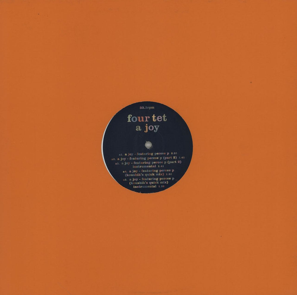 Four Tet A Joy UK 12" vinyl single (12 inch record / Maxi-single)