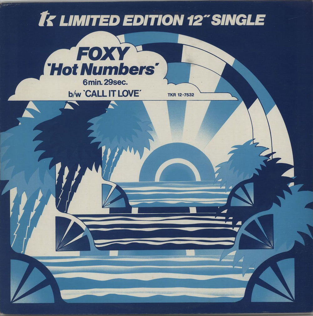 Foxy Hot Numbers UK 12" vinyl single (12 inch record / Maxi-single) TKR12-7532