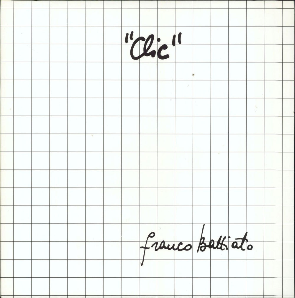 Franco Battiato Clic - 180gm Italian vinyl LP album (LP record) 88697615201