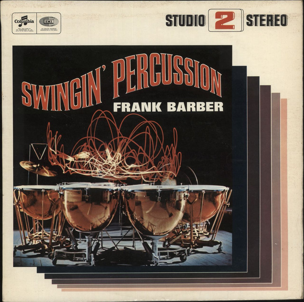 Frank Barber Swingin' Percussion UK vinyl LP album (LP record) TWO127