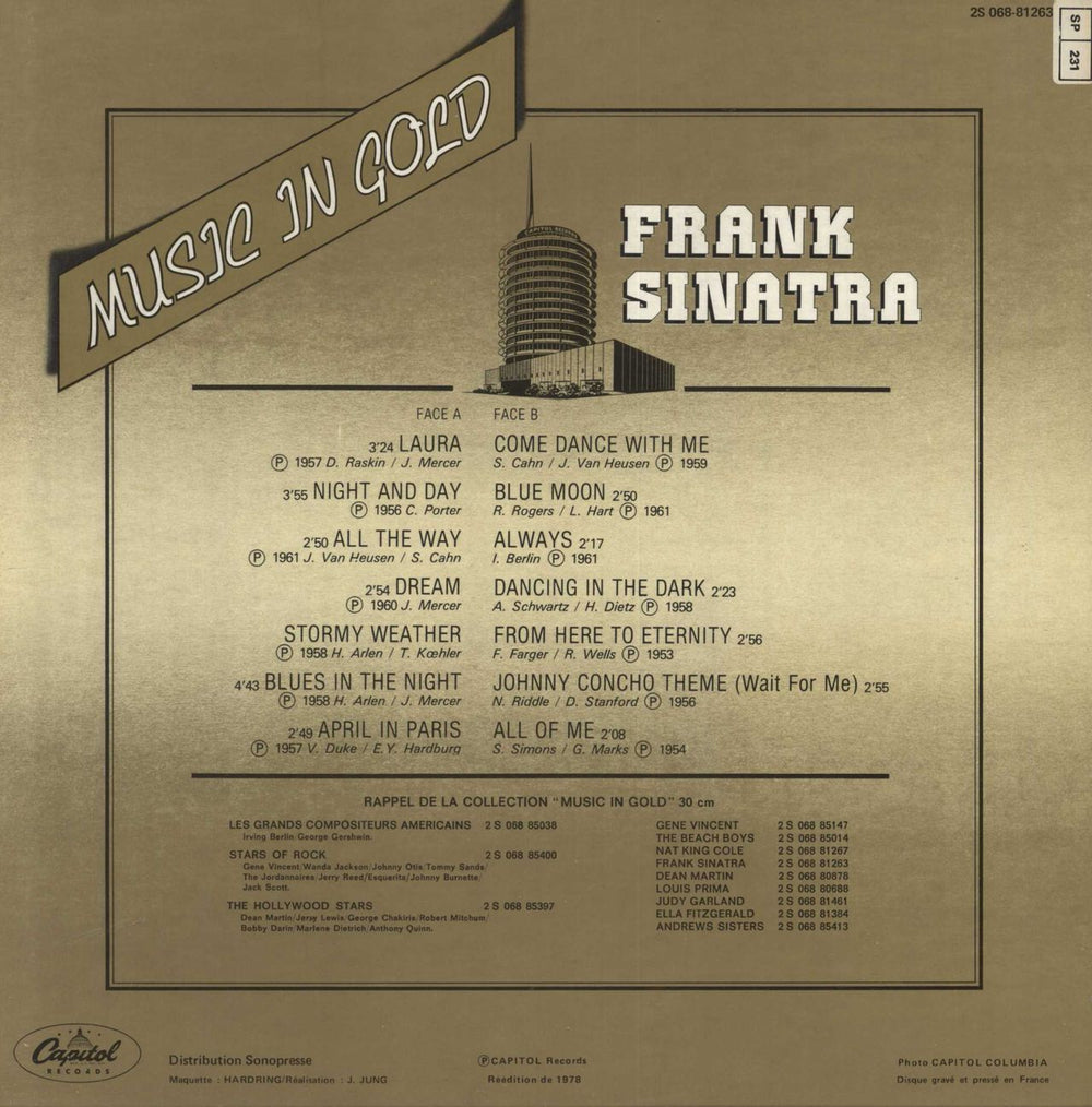 Frank Sinatra Frank Sinatra French vinyl LP album (LP record)