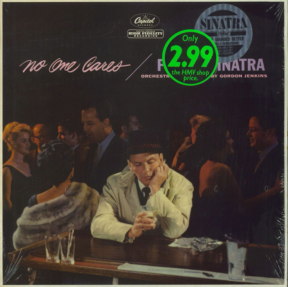 Frank Sinatra No One Cares - stickered shrink UK vinyl LP album (LP record) ED2601411