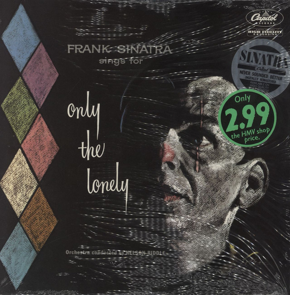 Frank Sinatra Only The Lonely - stickered shrink UK vinyl LP album (LP record) ED2601391