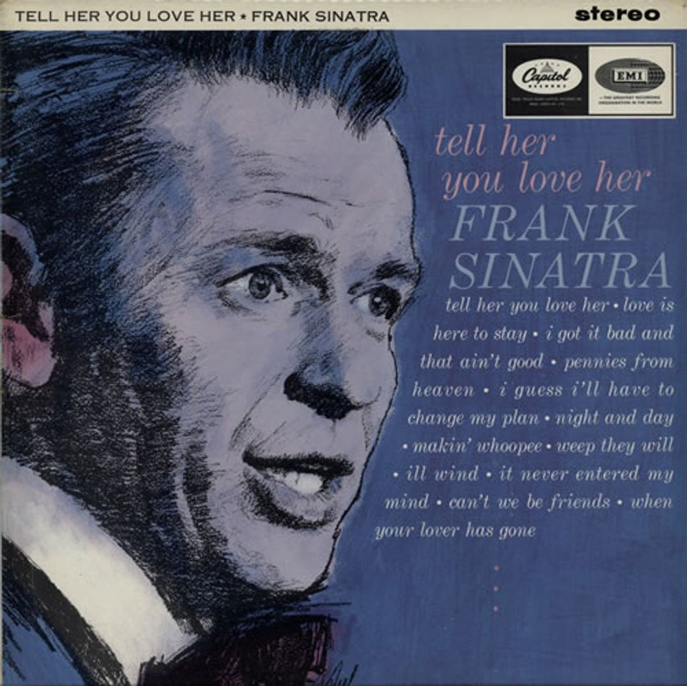 Frank Sinatra Tell Her You Love Her UK vinyl LP album (LP record) ST1919