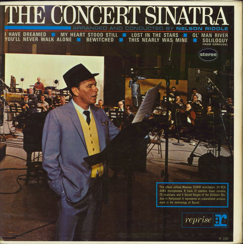 Frank Sinatra The Concert Sinatra US vinyl LP album (LP record) FS1009