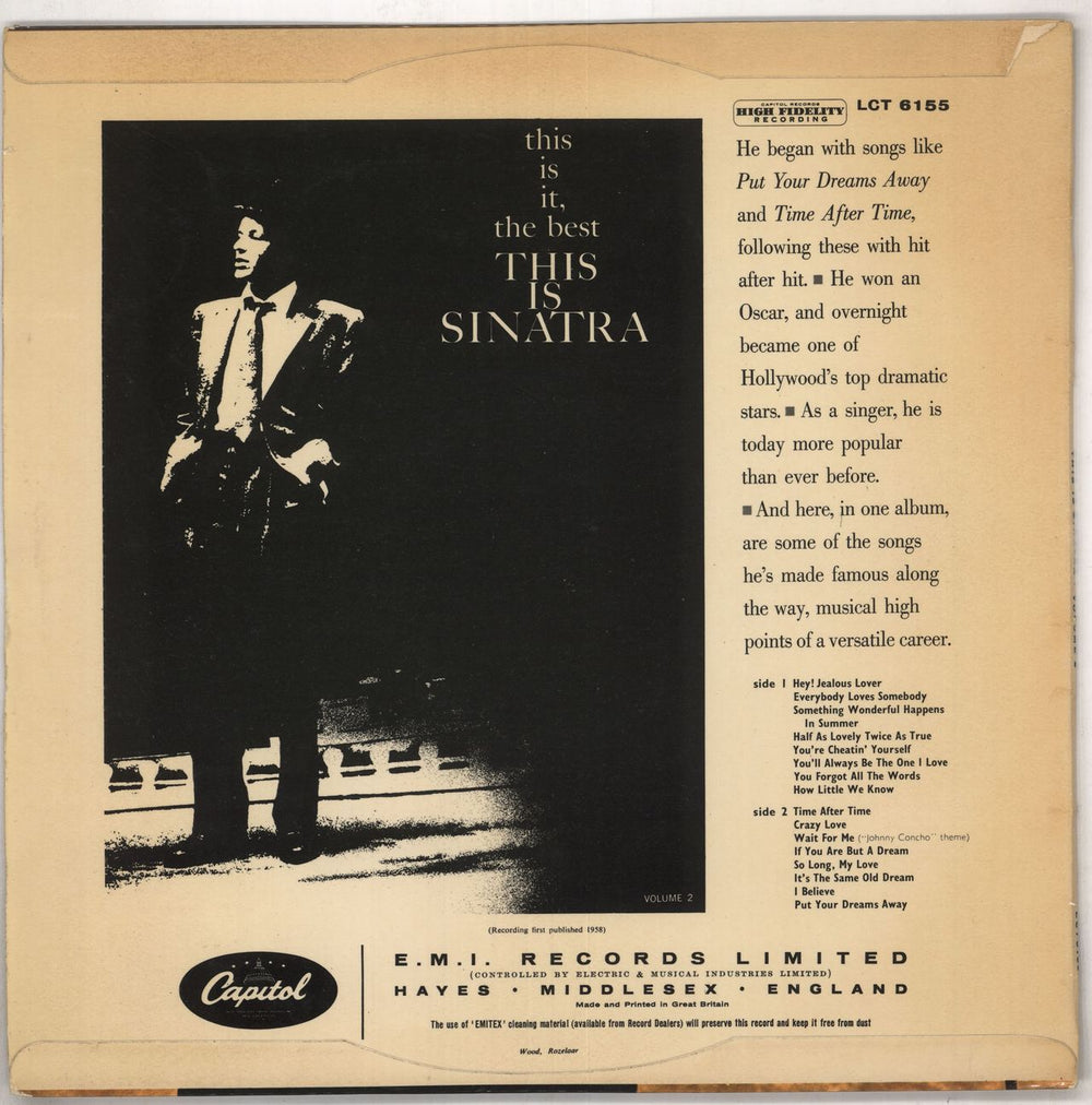 Frank Sinatra This Is Sinatra Volume Two - 1st UK vinyl LP album (LP record)