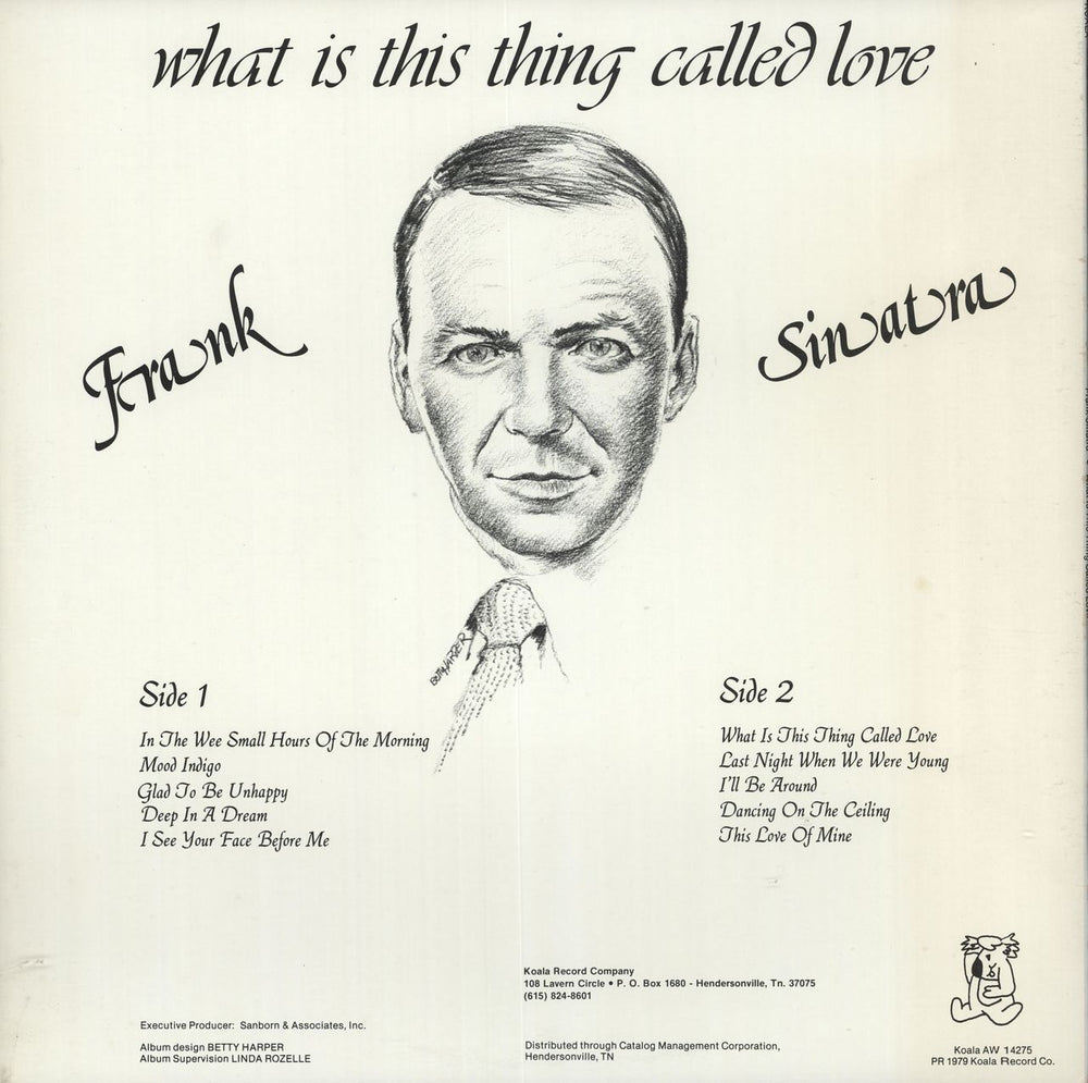 Frank Sinatra What Is This Thing Called Love US vinyl LP album (LP record)