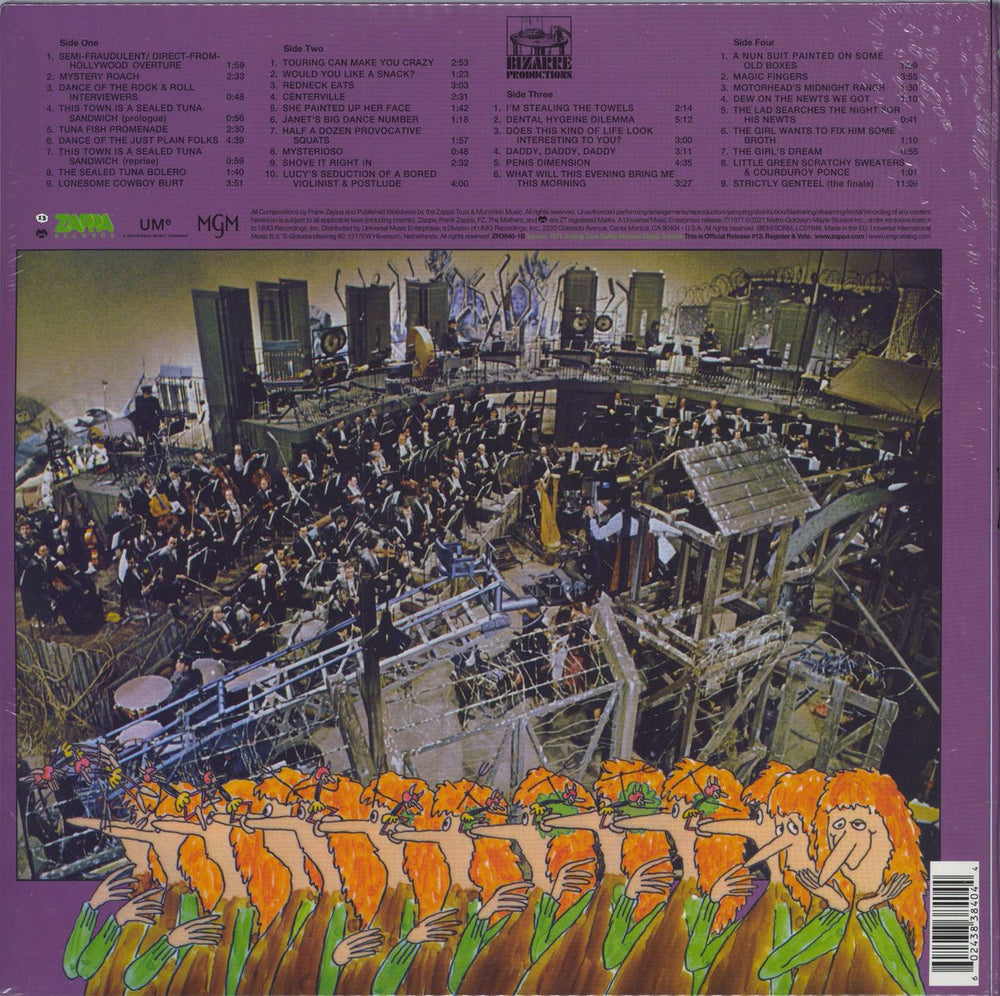 Frank Zappa 200 Motels: 50th Anniversary - 180gm Vinyl - Sealed UK 2-LP vinyl record set (Double LP Album) 602438384044