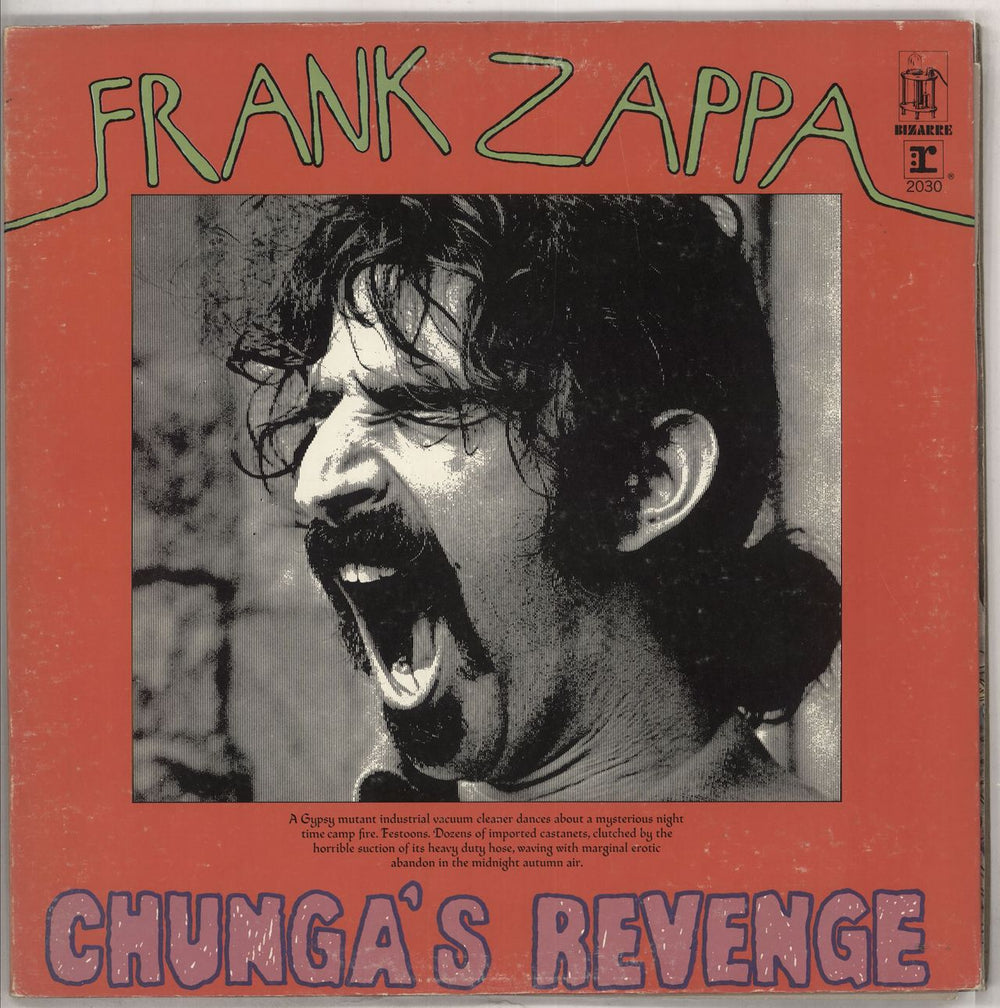 Frank Zappa Chunga's Revenge - Tan label US vinyl LP album (LP record) MS2030