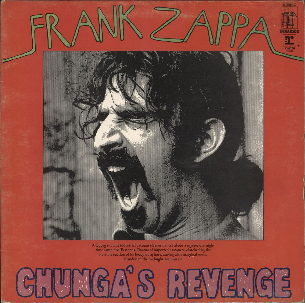 Frank Zappa Chunga's Revenge UK vinyl LP album (LP record) K44020