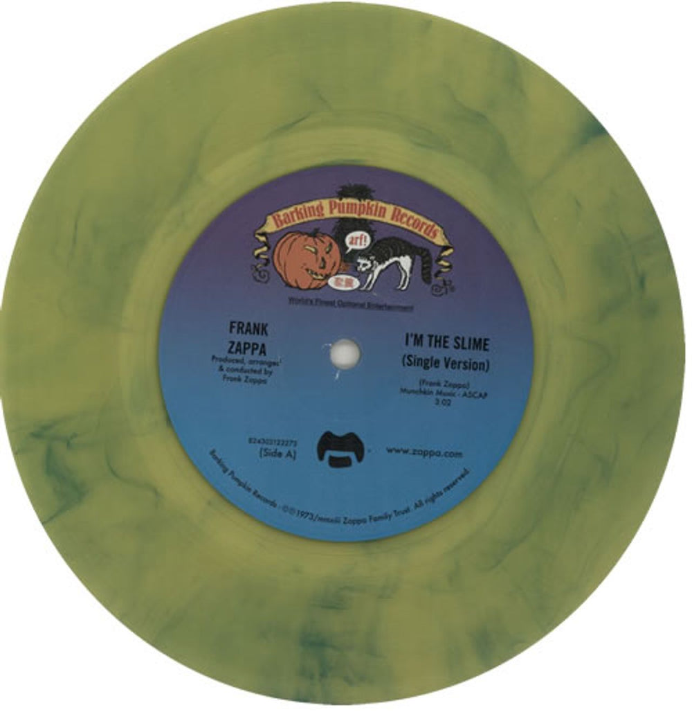 Frank Zappa I'm The Slime / Montana - RSD13 - Green Vinyl UK 7" vinyl single (7 inch record / 45) ZAP07IM583296