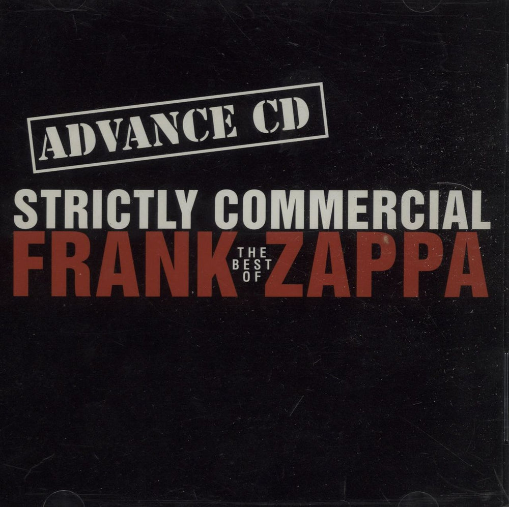 Frank Zappa Strictly Commercial - 'European' Version US Promo CD album (CDLP) RCD40600ADV