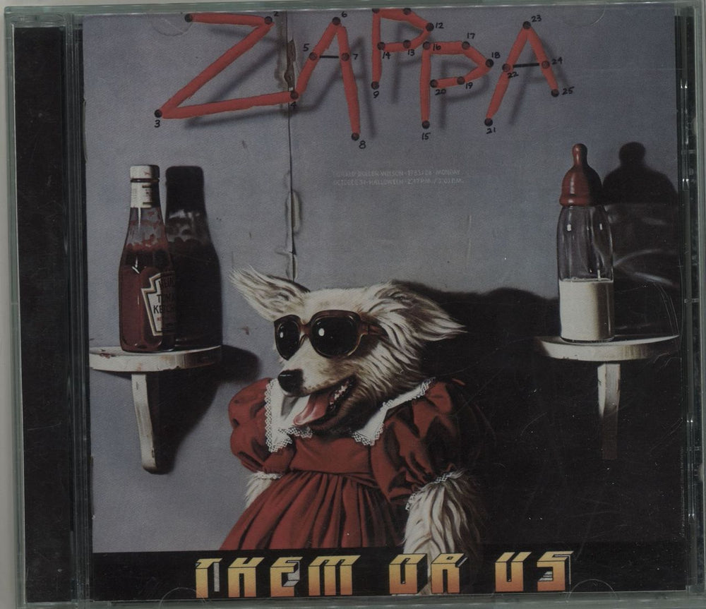 Frank Zappa Them Or Us US CD album (CDLP) RCD10543