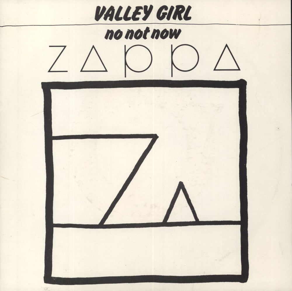 Frank Zappa Valley Girl Dutch 7" vinyl single (7 inch record / 45) A-2412