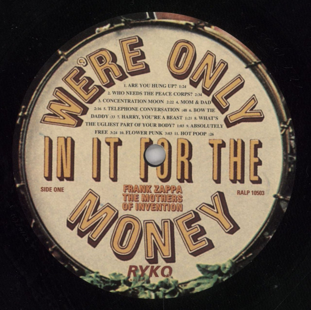 Frank Zappa We're Only In It For The Money + Cutouts US vinyl LP album (LP record) ZAPLPWE819171
