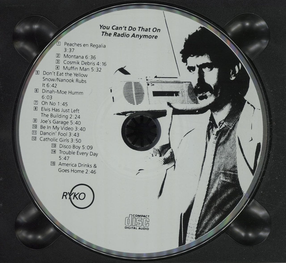 Frank Zappa You Can't Do That On The Radio Anymore US Promo CD album (CDLP) ZAPCDYO242188