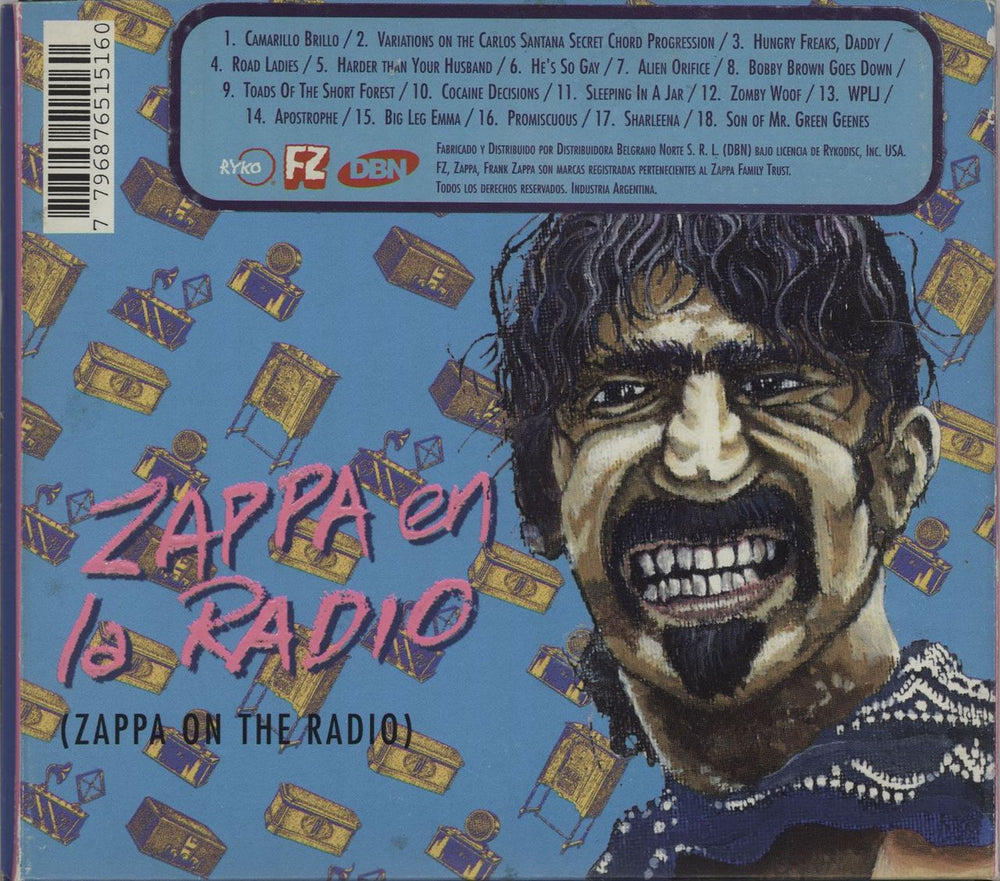 Frank Zappa Zappa En La Radio (Zappa On The Radio) Argentinean Promo CD album (CDLP) ZAPCDZA676266