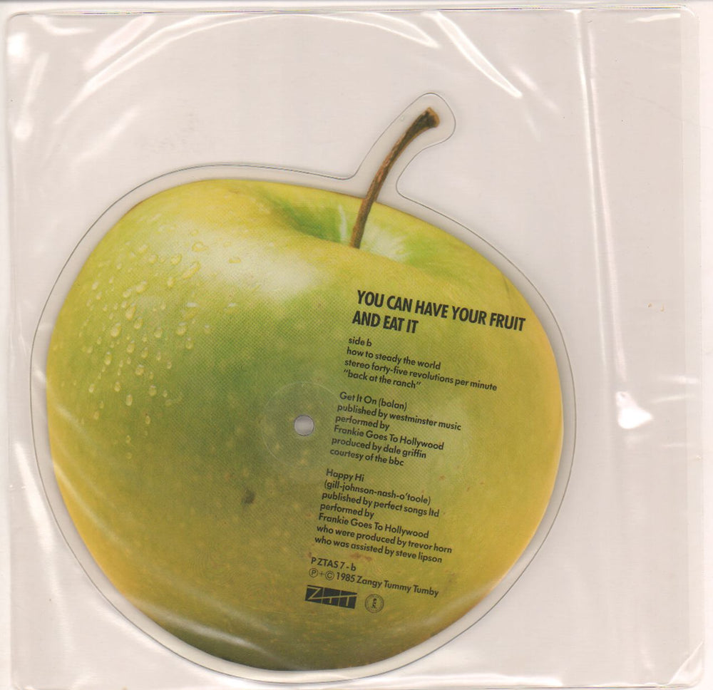 Frankie Goes To Hollywood Welcome To The Pleasuredome - Apple Shape UK shaped picture disc (picture disc vinyl record) FGTSHWE07896