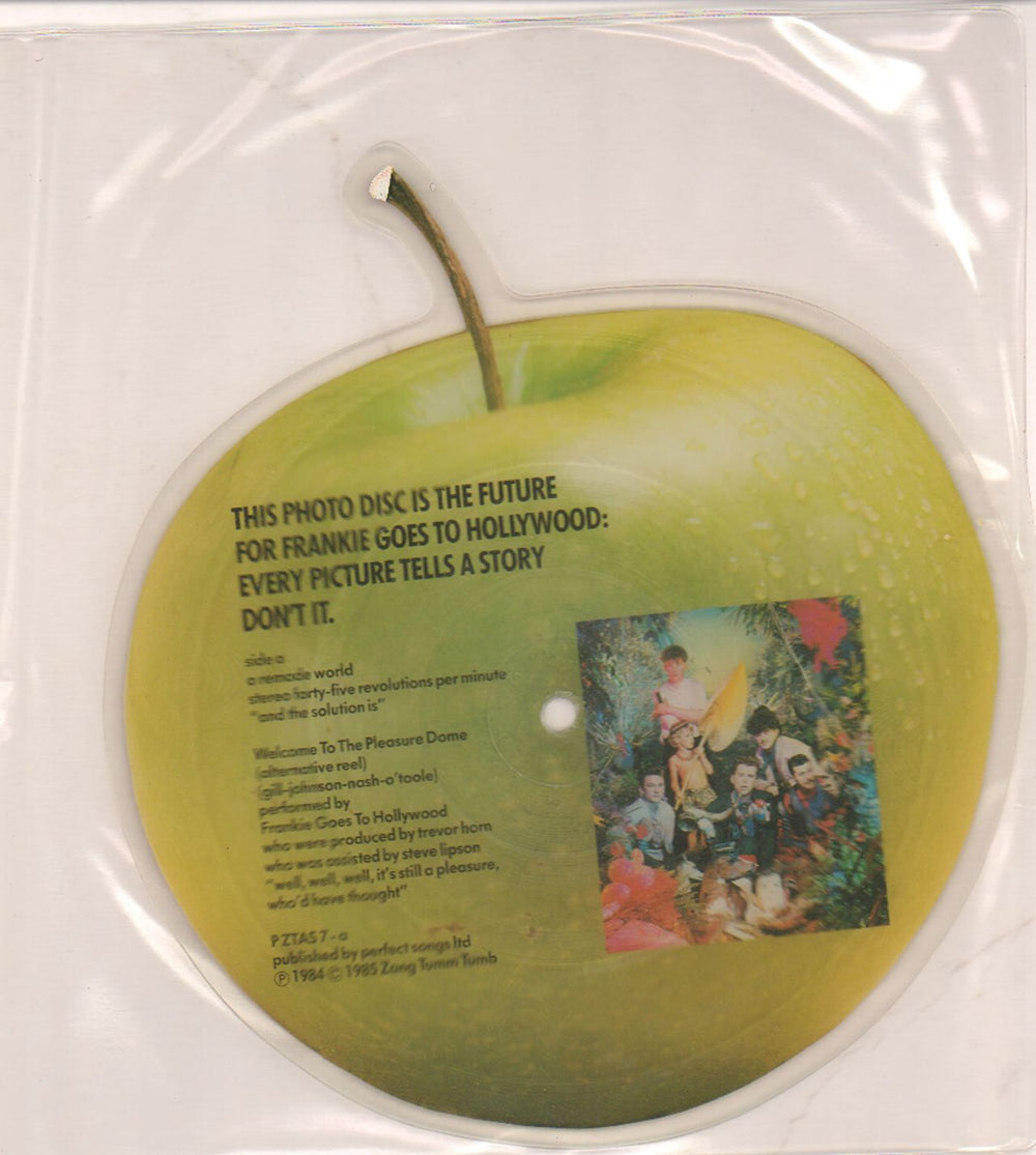 Frankie Goes To Hollywood Welcome To The Pleasuredome - Apple Shape UK shaped picture disc (picture disc vinyl record) PZTAS7