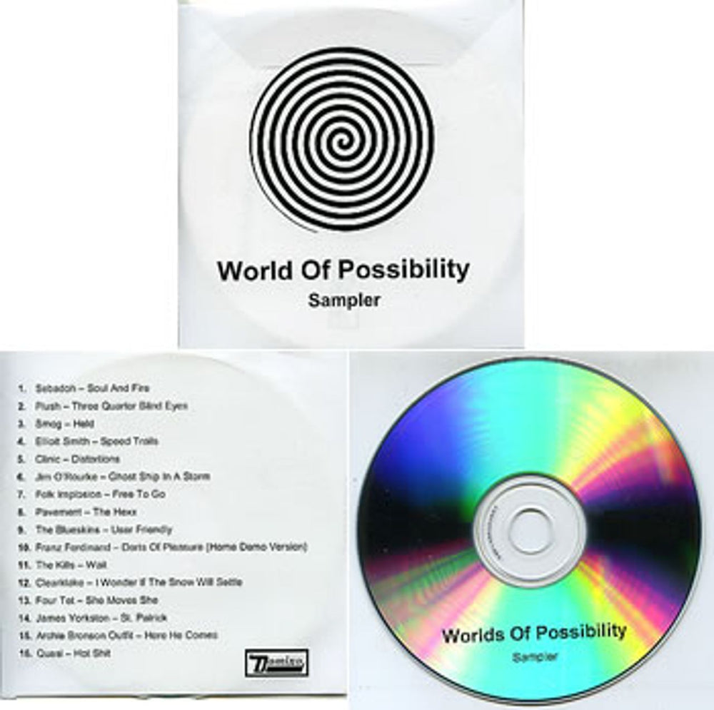 Franz Ferdinand World Of Possibility Sampler UK Promo CD-R acetate CD ACETATE